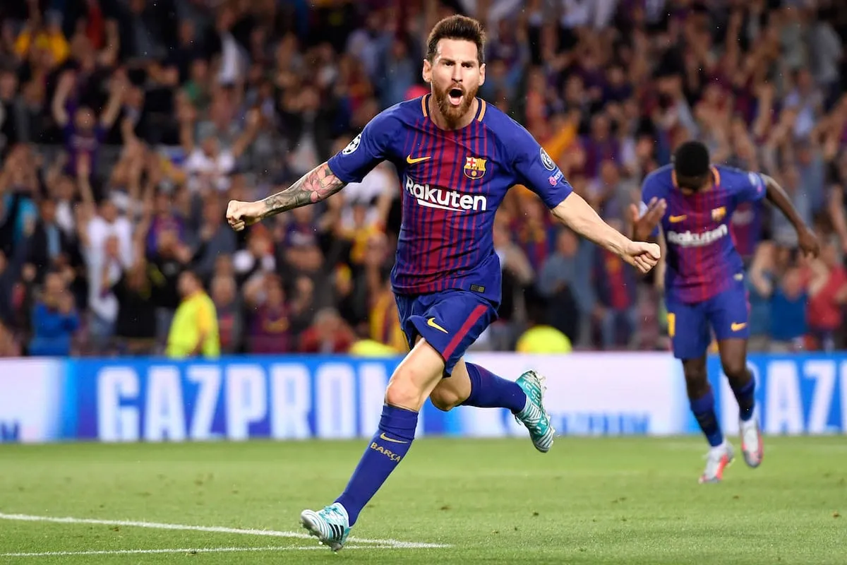 Messi celebrates