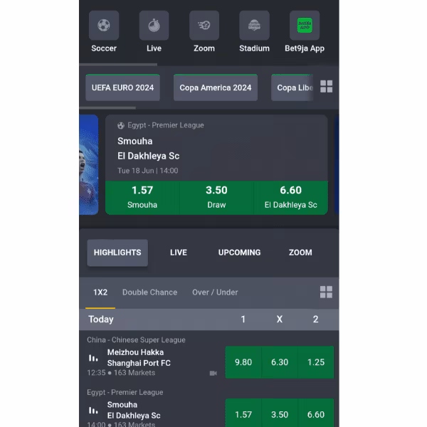 Bet9ja sports betting