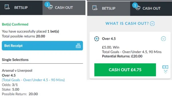 betvictor cash out 
