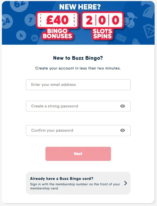 buzz bingo bonus code