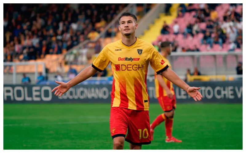 Medon Berisha celebrating || Credit - IMAGO / ABACAPRESS