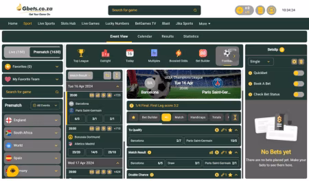 Gbets on desktop