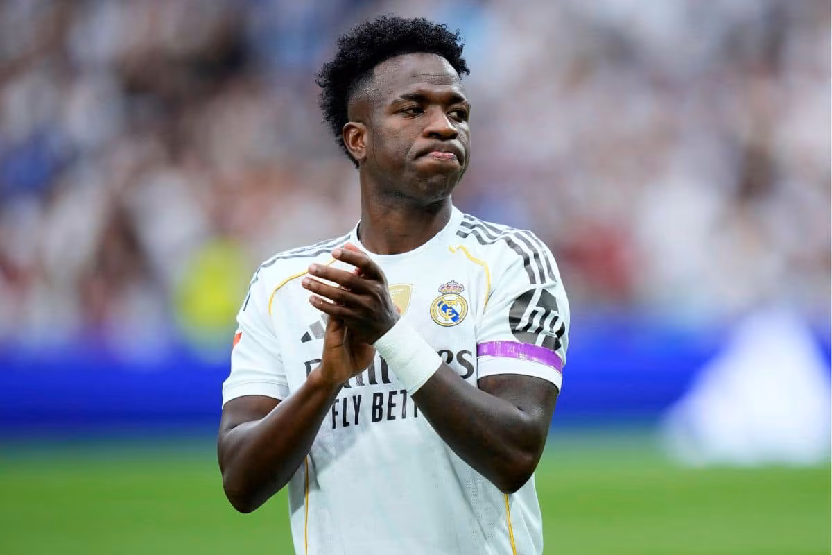 Real Madrid star Vinicius Junior pictured in action