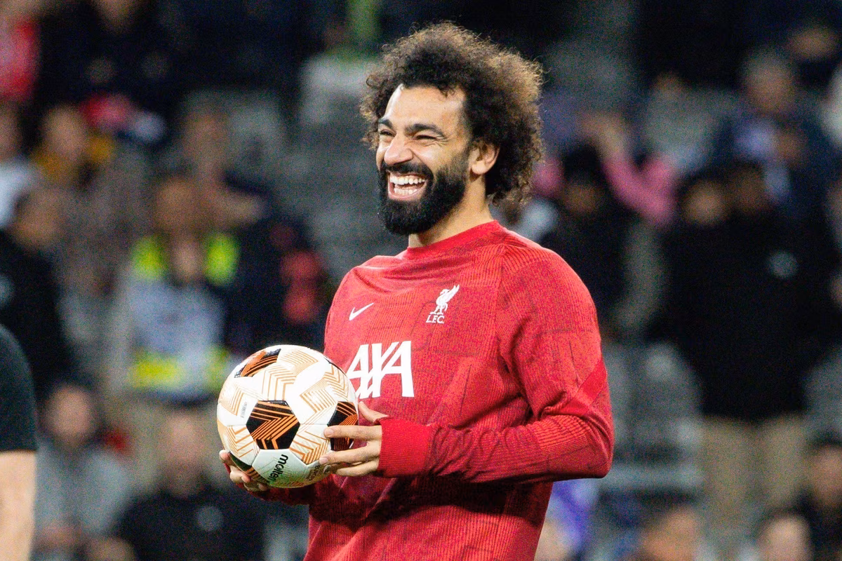 Salah holding ball