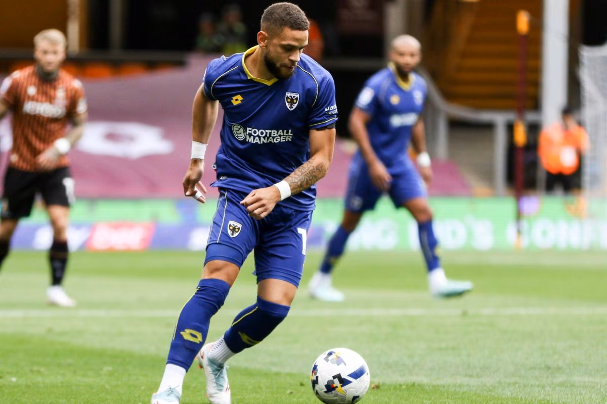 Marcus Browne pictured in action for Wimbledon 
