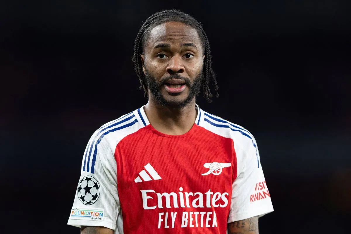 Raheem Sterling in action on loan at Arsenal 
