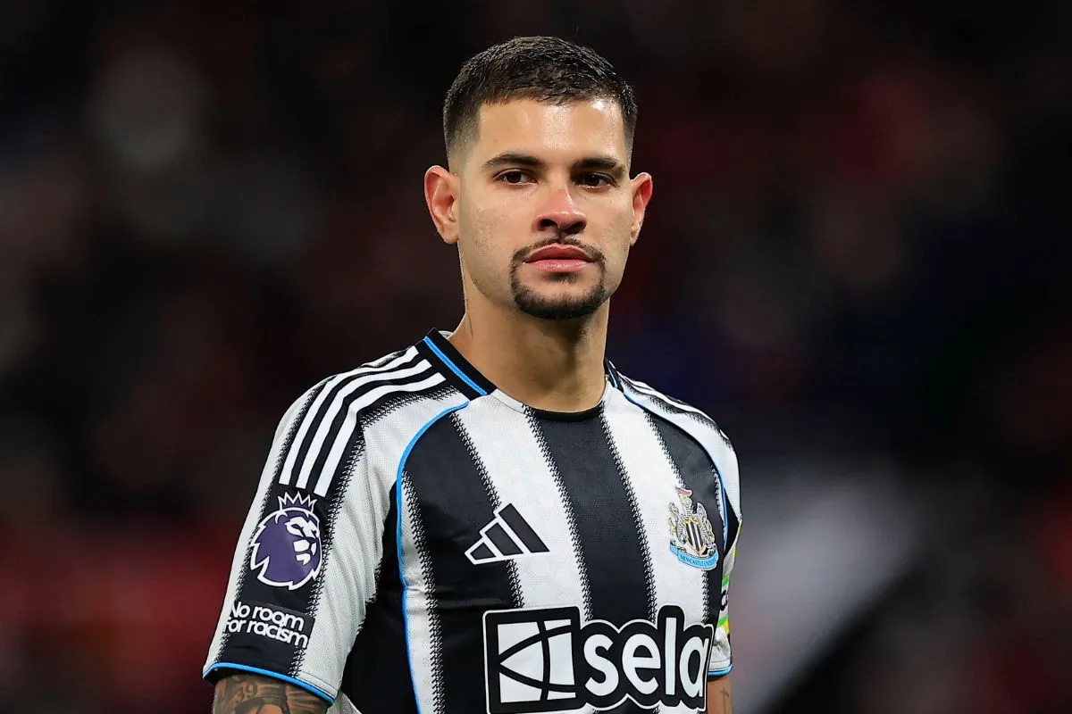 Bruno Guimaraes pictured in action for Newcastle - Photo by IMAGO / Pro Sports Images