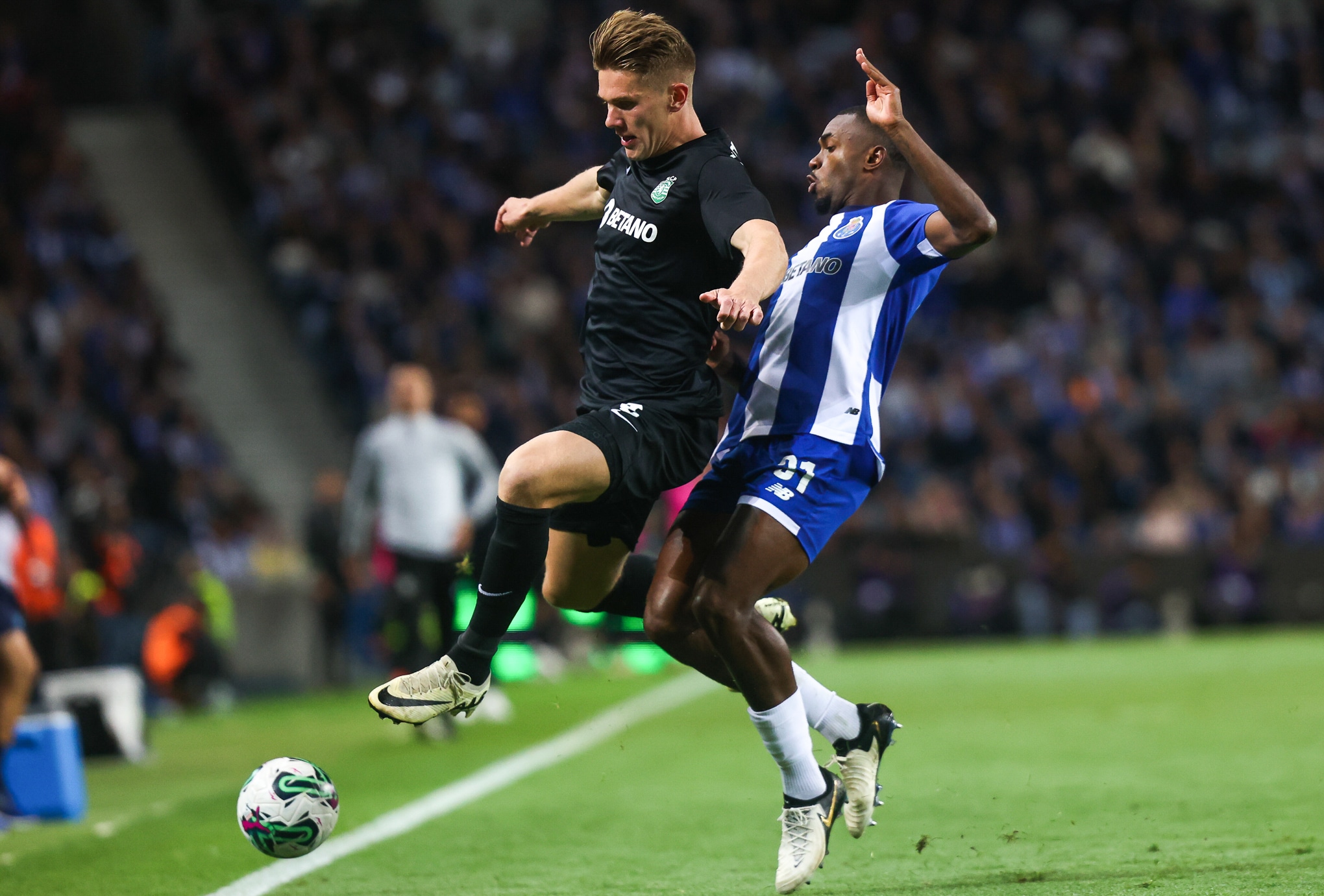 Imagem do jogo entre Sporting e Porto